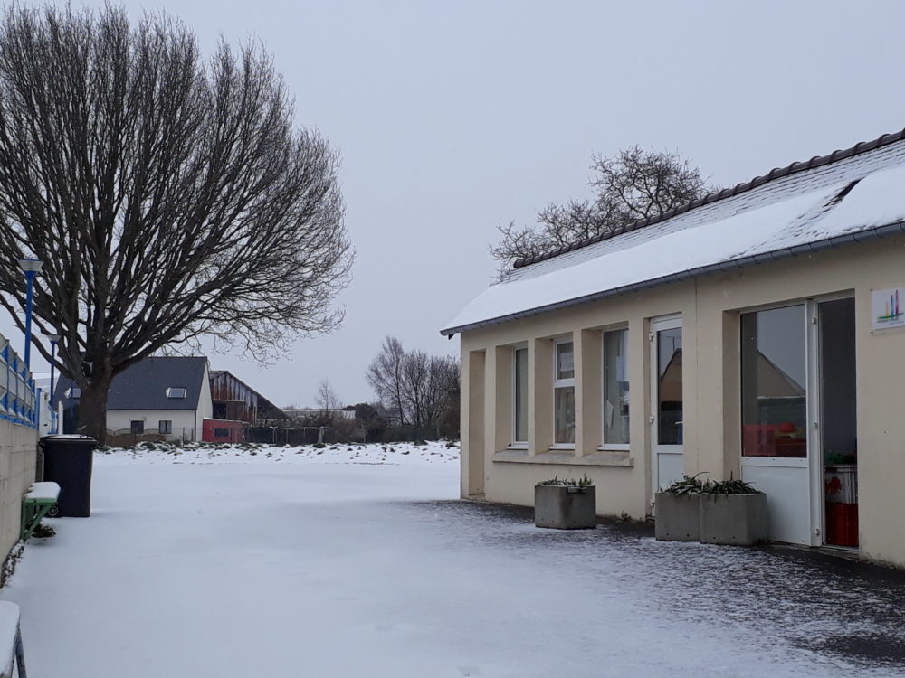 La neige à l’école